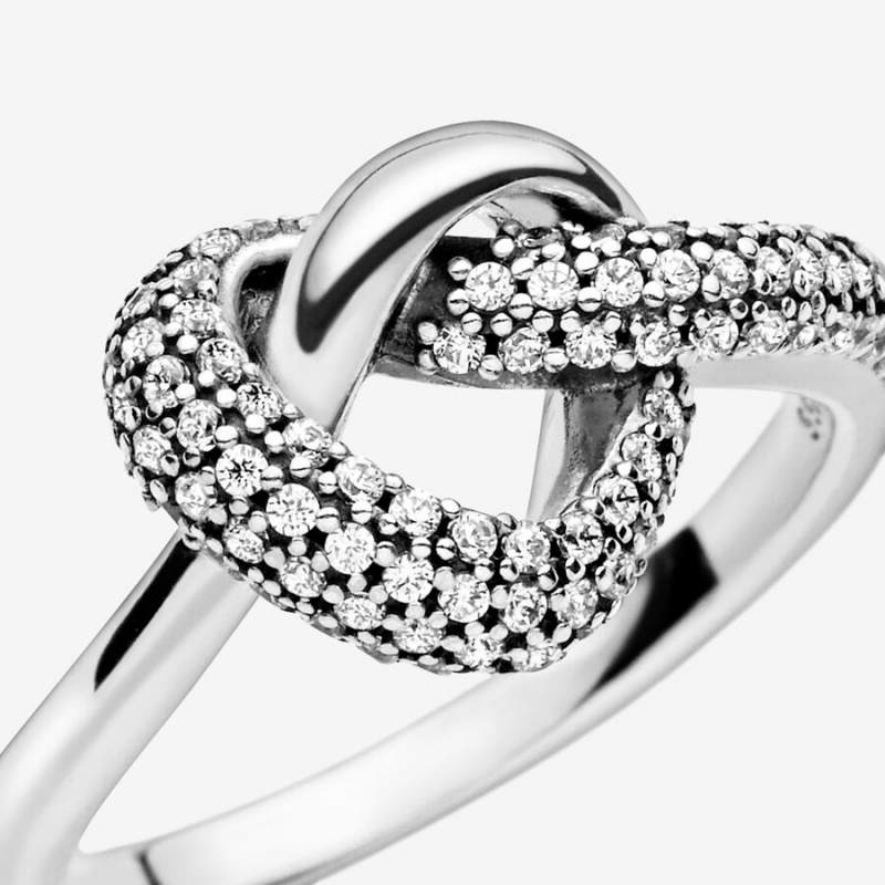 Pandora Knotted Heart & Promise Rings Romantic Jewelry | 562-OYBWKL