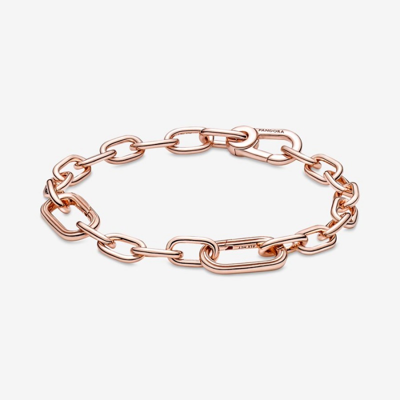 Pandora Link Bracelets Rose Gold Plated | 762-OGRELH