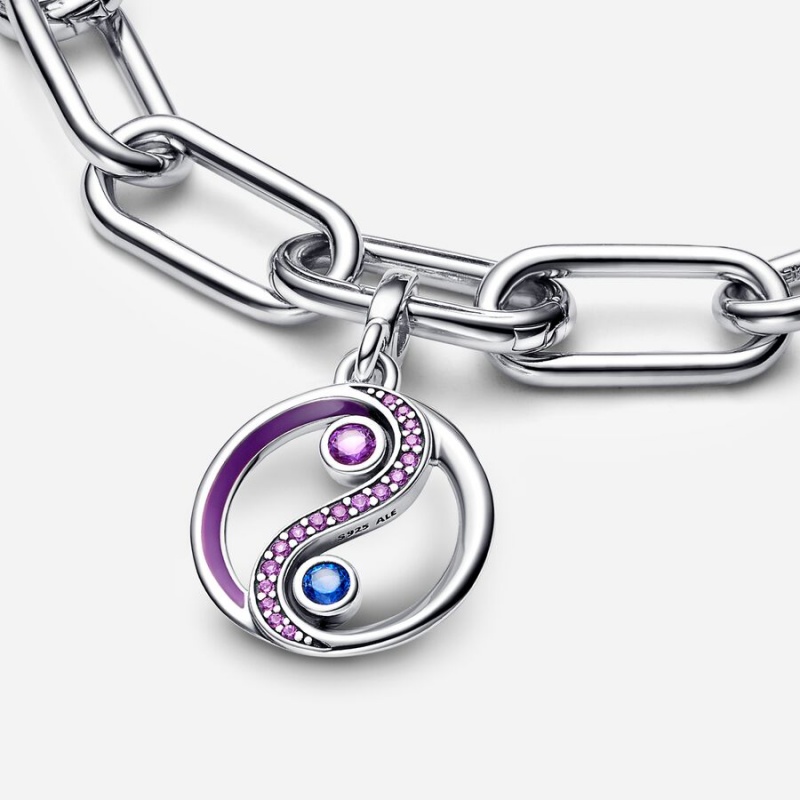 Pandora ME Balance Yin & Yang Medallion Pendants Sterling Silver | 618-BEOFPC