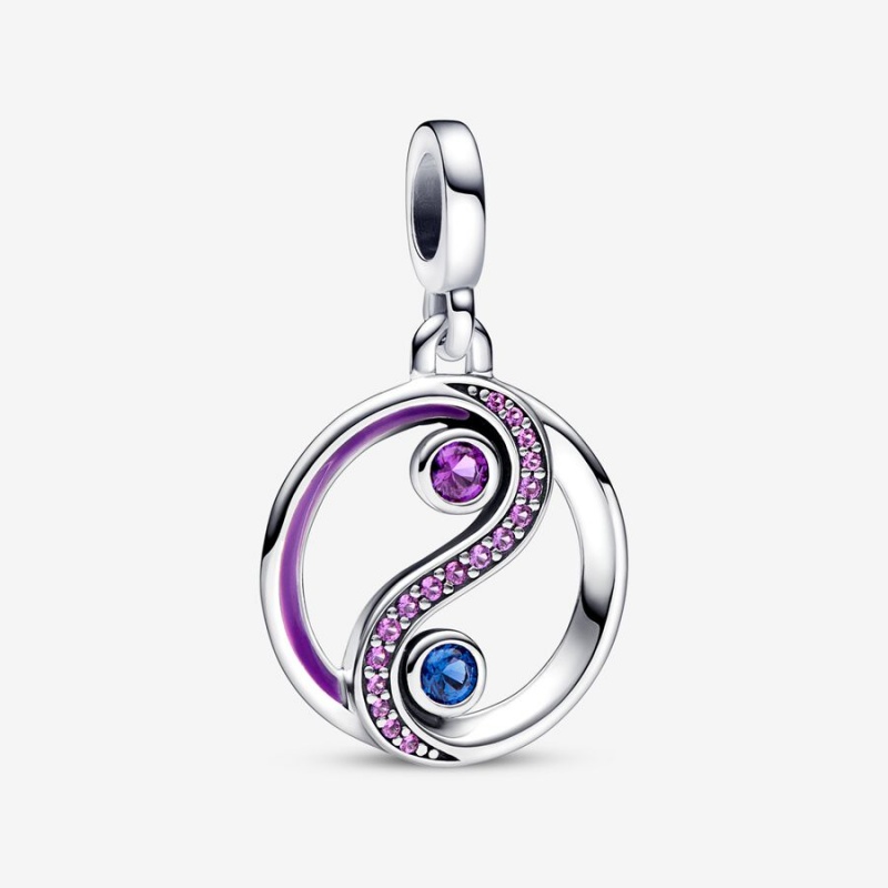 Pandora ME Balance Yin & Yang Medallion Pendants Sterling Silver | 618-BEOFPC