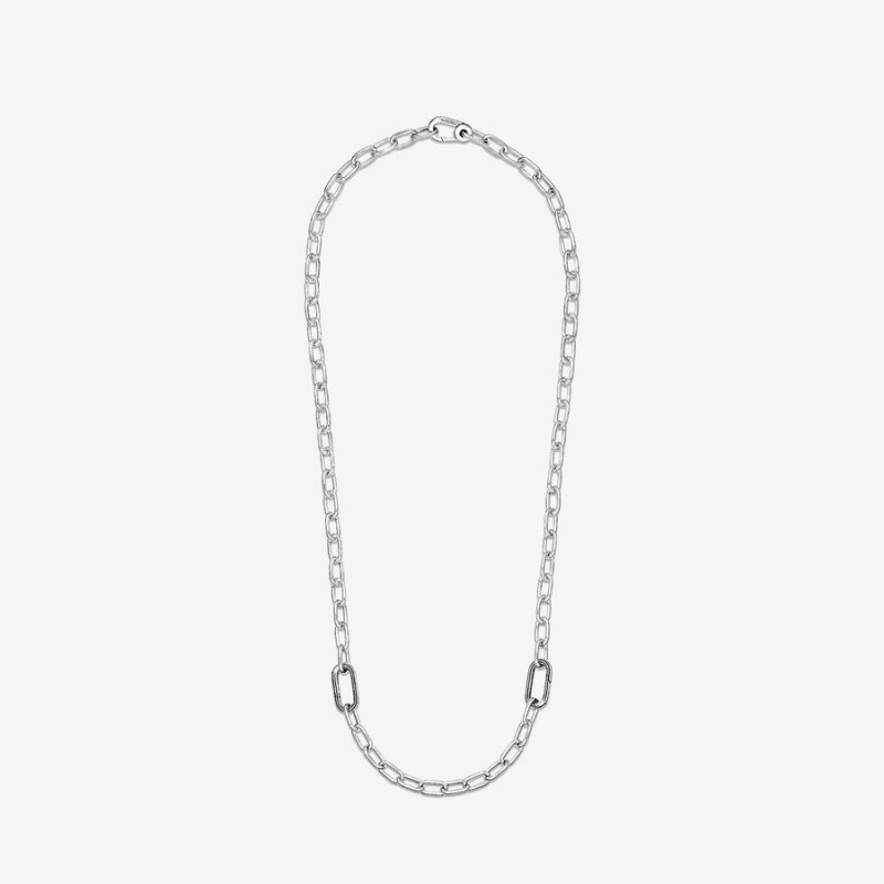 Pandora ME Link Chain Necklaces Sterling Silver | 350-JBWAPC