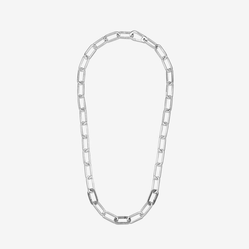 Pandora ME Link Chain Necklaces Sterling Silver | 576-PXFNYQ