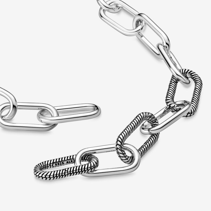 Pandora ME Link Chain Necklaces Sterling Silver | 329-GQSTEN