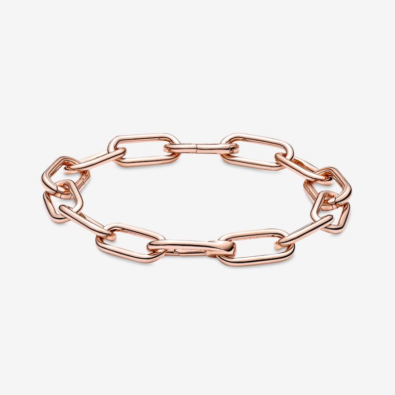 Pandora ME Link Link Bracelets Rose Gold Plated | 780-HRGCDF