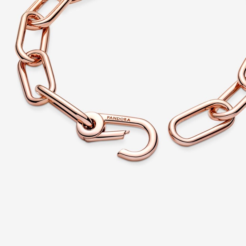 Pandora ME Link Link Bracelets Rose Gold Plated | 780-HRGCDF