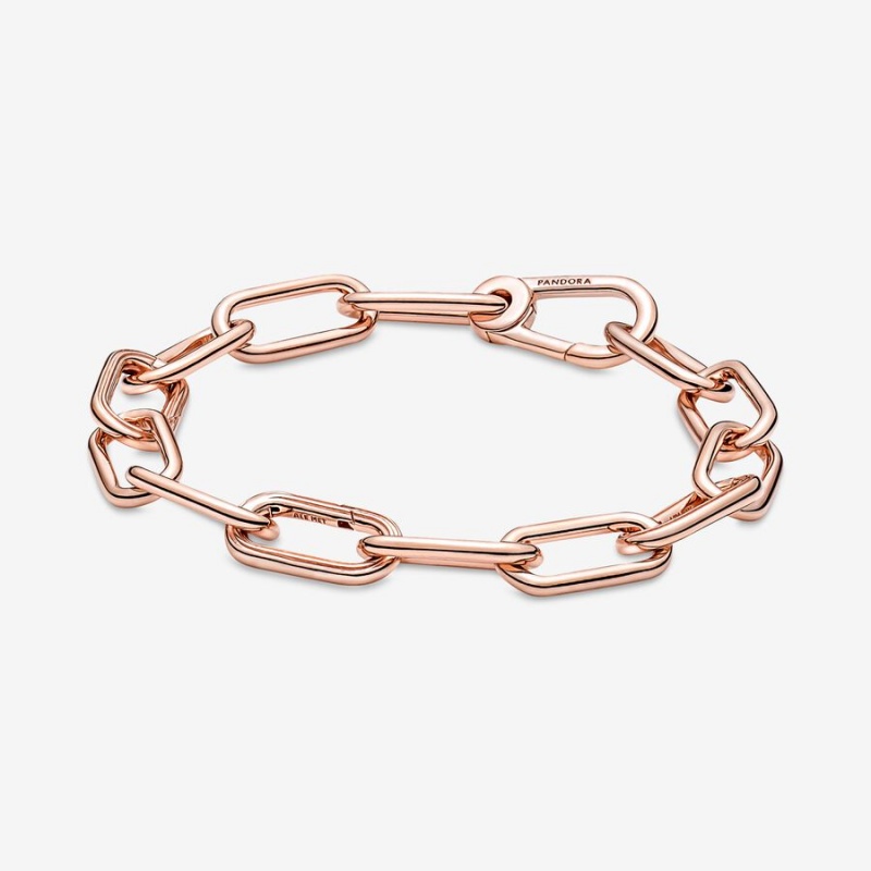 Pandora ME Link Link Bracelets Rose Gold Plated | 780-HRGCDF