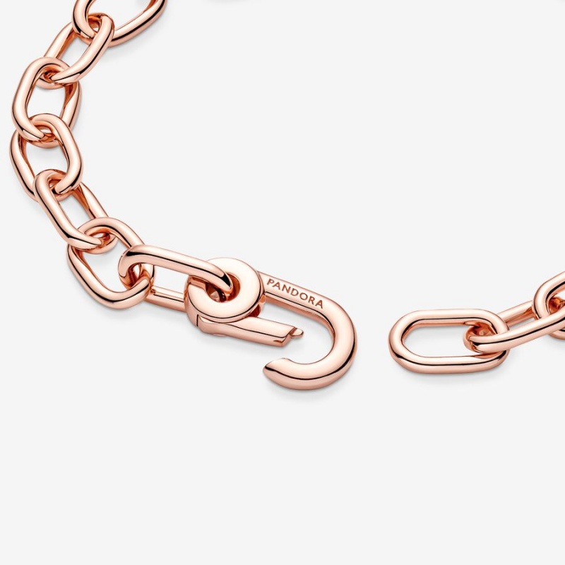 Pandora ME Link Link Bracelets Rose Gold Plated | 342-CHTYAL