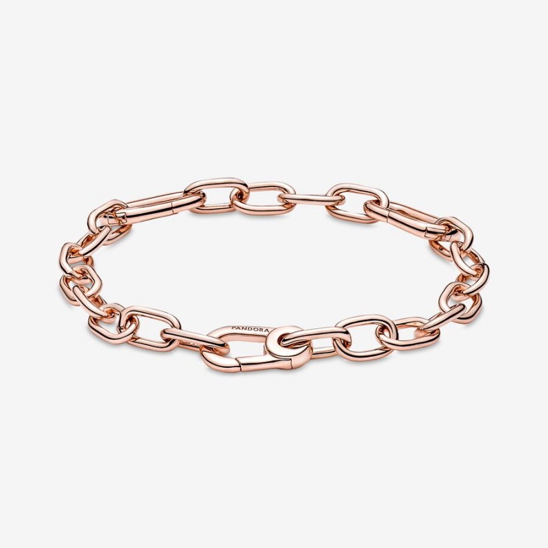 Pandora ME Link Link Bracelets Rose Gold Plated | 342-CHTYAL