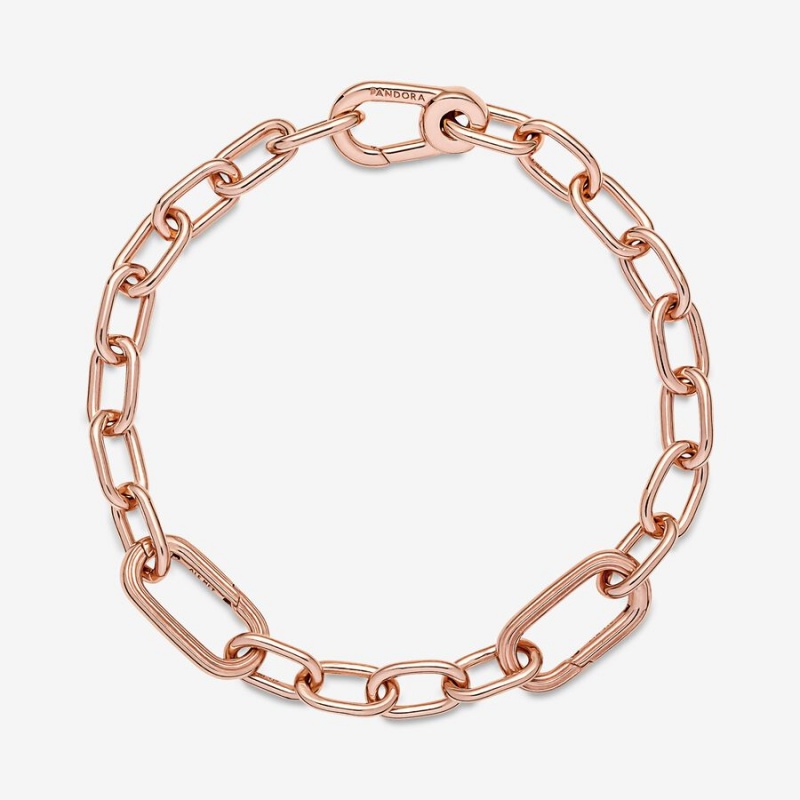 Pandora ME Link Link Bracelets Rose Gold Plated | 342-CHTYAL