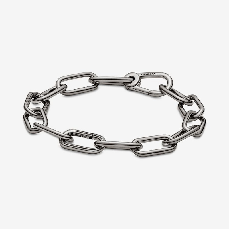 Pandora ME Link Link Bracelets Ruthenium Plated | 305-OUJGLZ