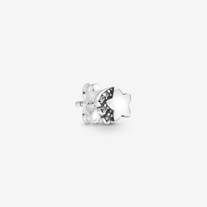 Pandora ME Shooting Star Single Stud Earrings Sterling Silver | 216-DJNPSB