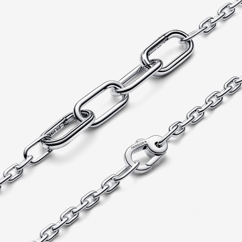 Pandora ME Slim Link Link Bracelets Sterling Silver | 596-CZYTBH