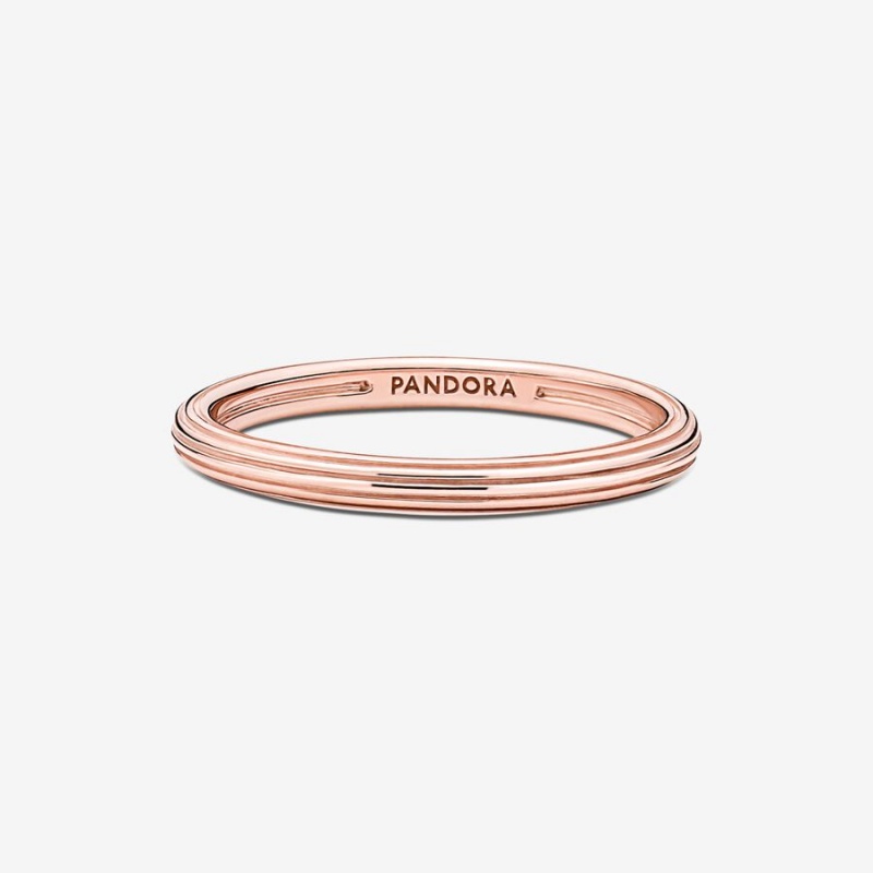 Pandora ME Stackable Rings Rose Gold Plated | 359-WIZHCO