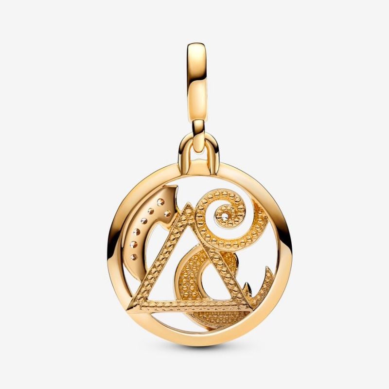 Pandora ME The Elements Medallion Pendants Gold Plated | 645-GSLIFT