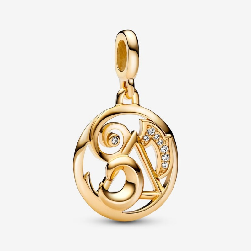 Pandora ME The Elements Medallion Pendants Gold Plated | 645-GSLIFT