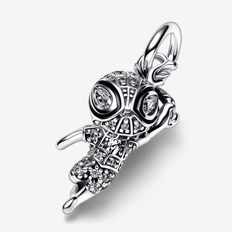 Pandora Marvel Spider-Man Pavé Pendants Sterling Silver | 605-RCIGPF