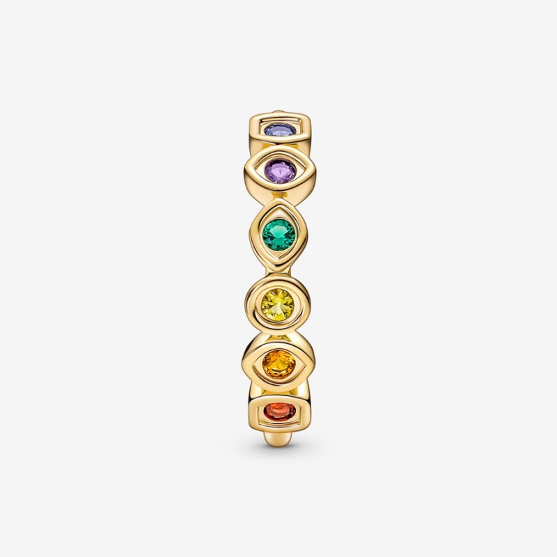 Pandora Marvel The Avengers Infinity Stones Pinky Rings Gold Plated | 179-PVNRHK