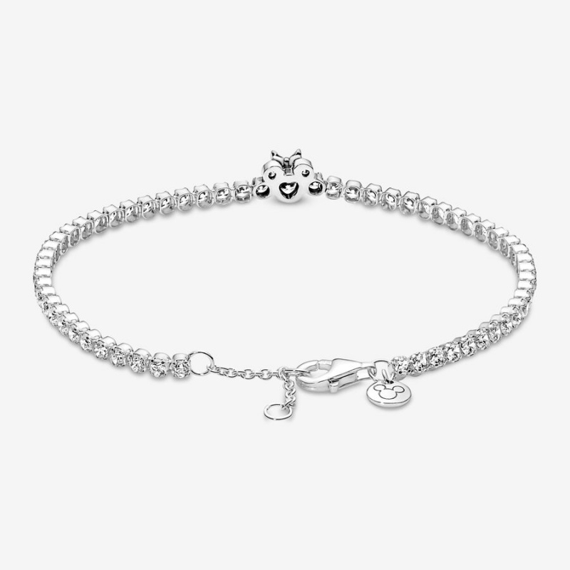 Pandora Minnie Mouse Tennis Chain Bracelets Sterling Silver | 163-HISNZE