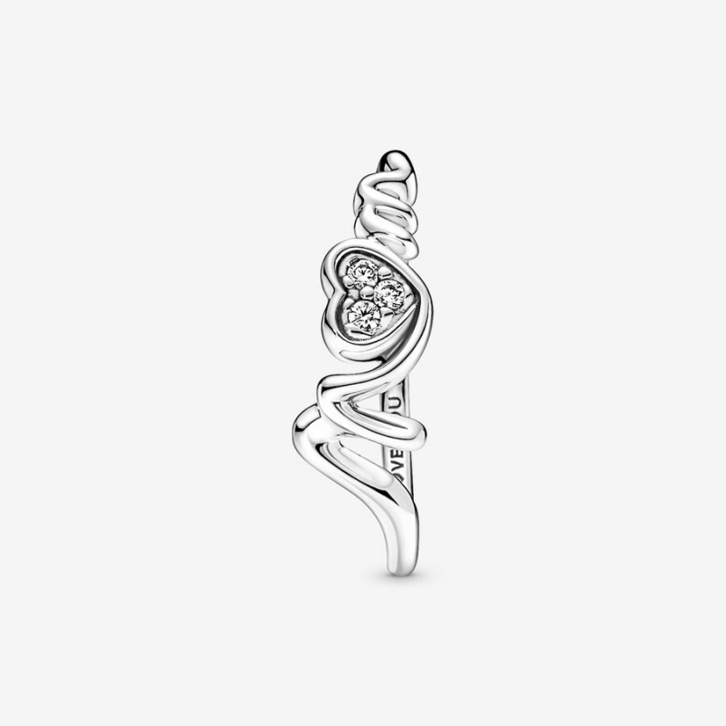 Pandora Mom Pavé Statement Rings Sterling Silver | 592-VKLQAI