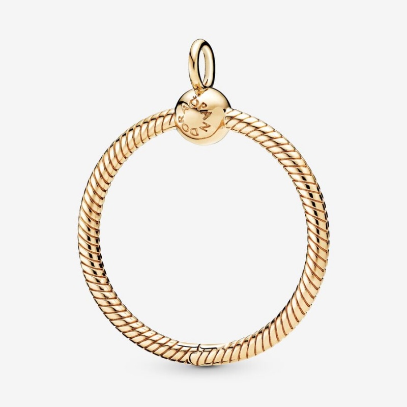 Pandora Moments Medium O Charm Holders Gold Plated | 209-OIZGYK