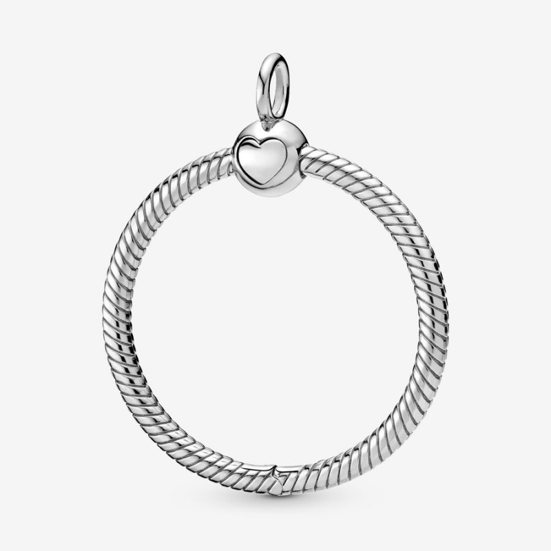 Pandora Moments Medium O Charm Holders Sterling Silver | 345-UMVXDO