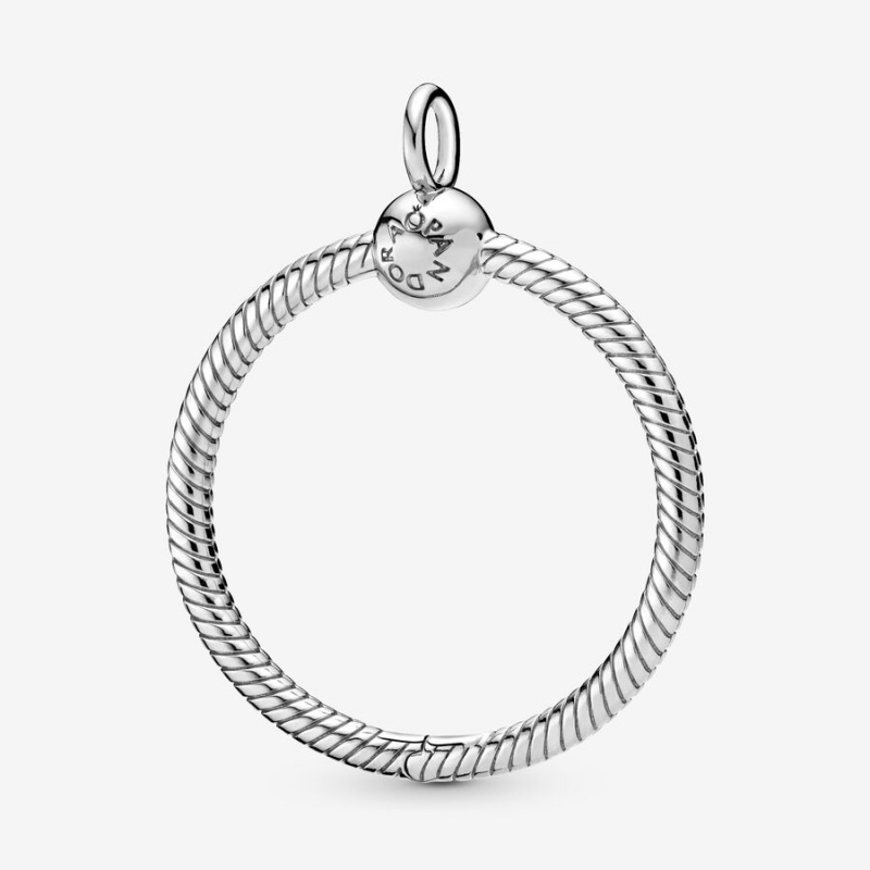 Pandora Moments Medium O Charm Holders Sterling Silver | 345-UMVXDO