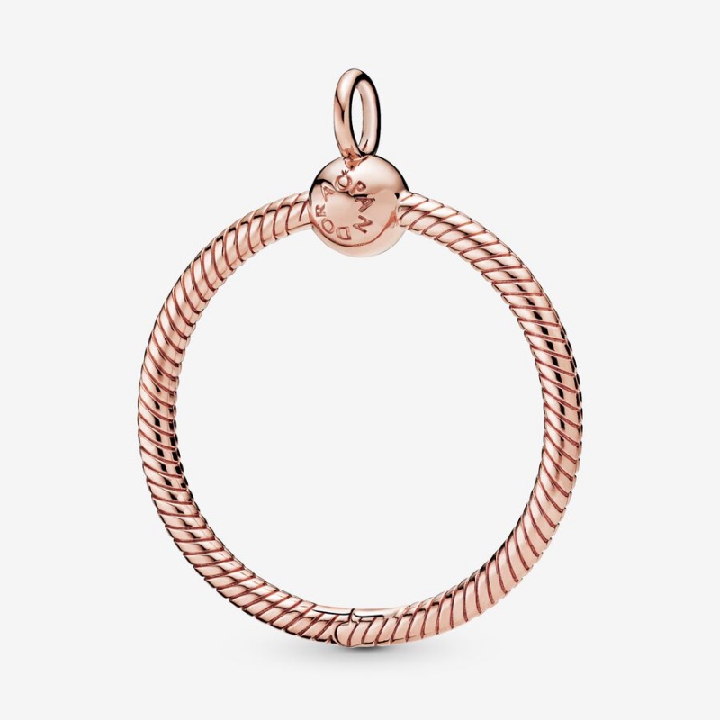 Pandora Moments Medium O Charm Pendants Rose Gold Plated | 192-AOVKGS