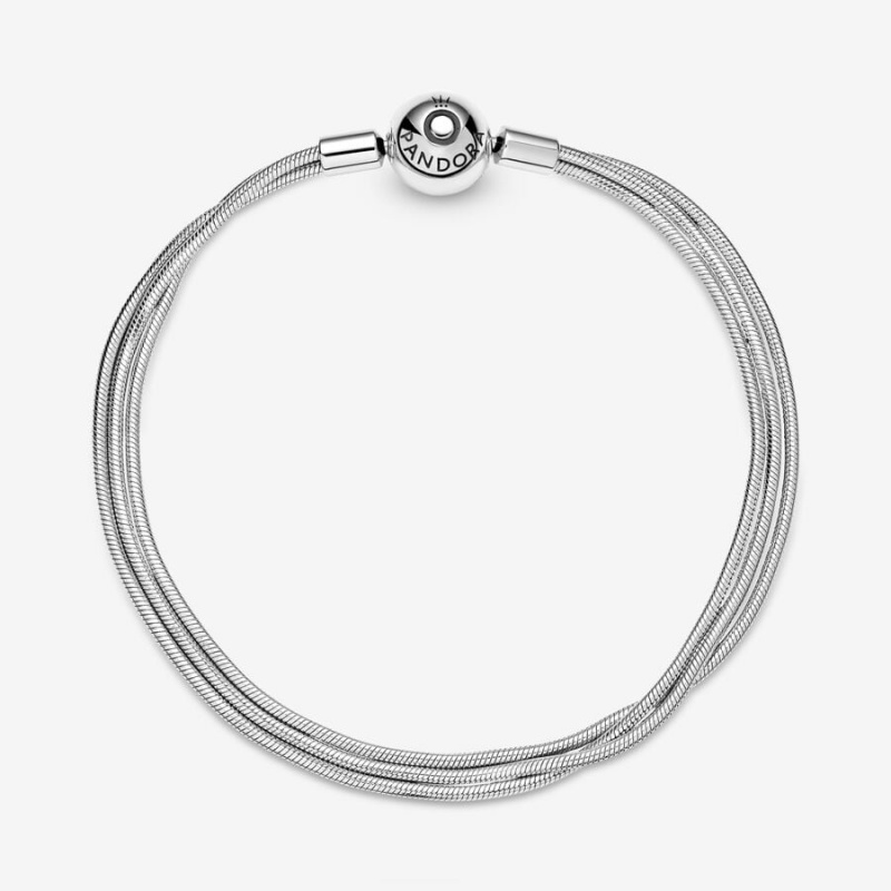 Pandora Moments Multi Snake Charm Bracelets Sterling Silver | 985-BAGSPI