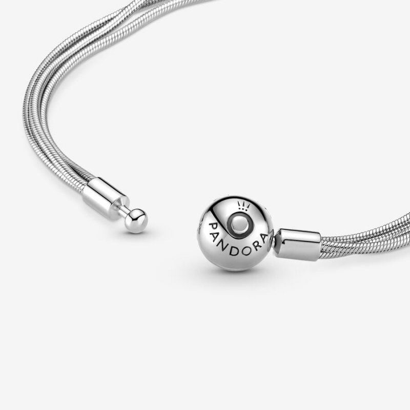 Pandora Moments Multi Snake Charm Bracelets Sterling Silver | 985-BAGSPI