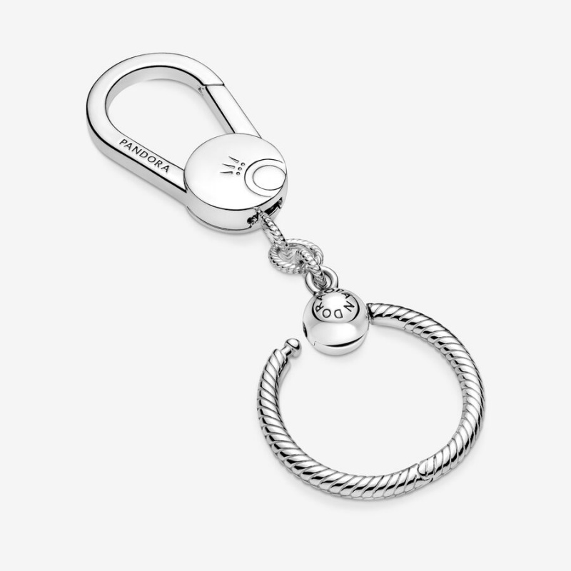 Pandora Moments Small Bag Charm Holders Sterling Silver | 623-WNRZOE