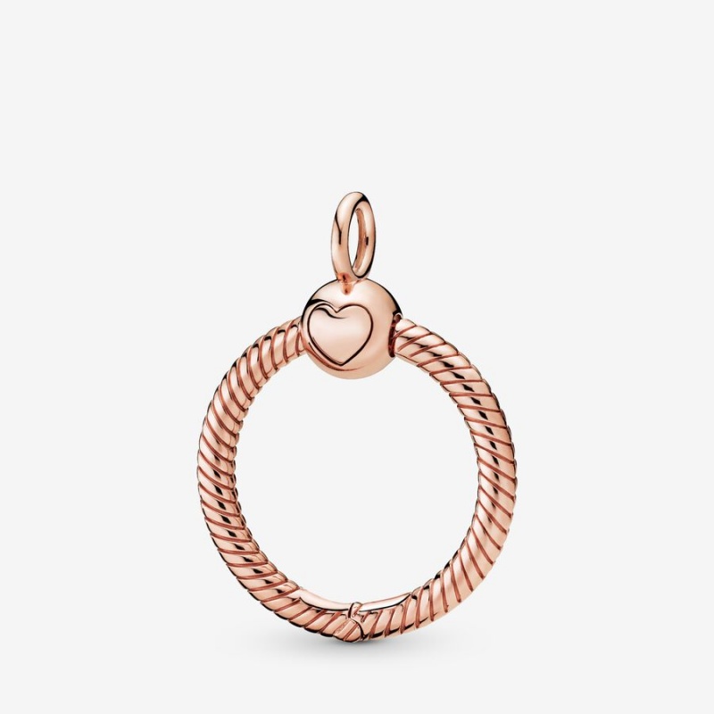 Pandora Moments Small O Charm Pendants Rose Gold Plated | 184-PTYNSH