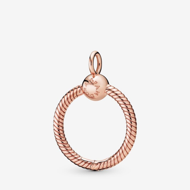 Pandora Moments Small O Charm Pendants Rose Gold Plated | 184-PTYNSH