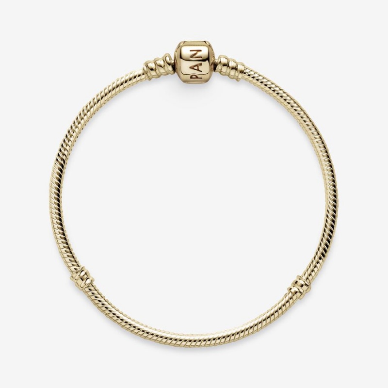 Pandora Moments Snake Chain Bracelets Gold | 245-EGFASZ