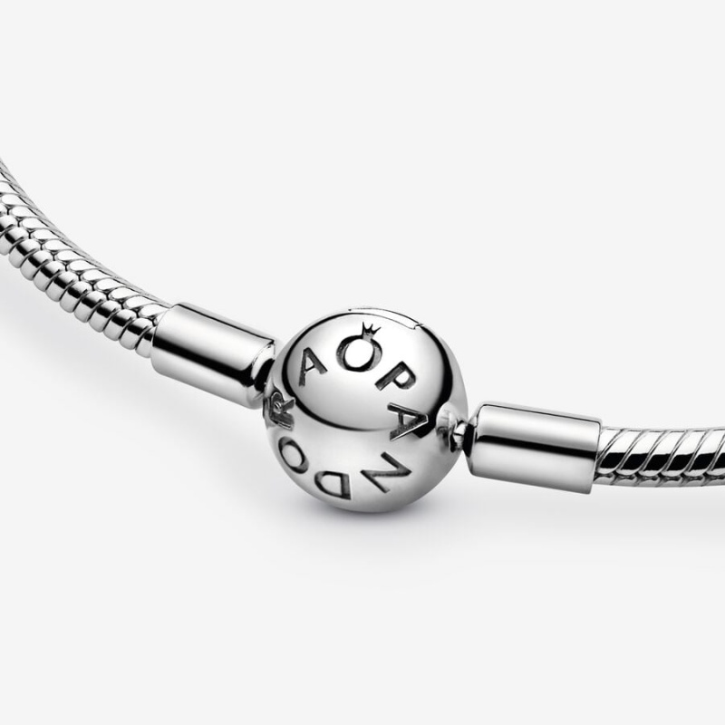 Pandora Moments Snake Chain Necklaces Sterling Silver | 023-EHLJFV