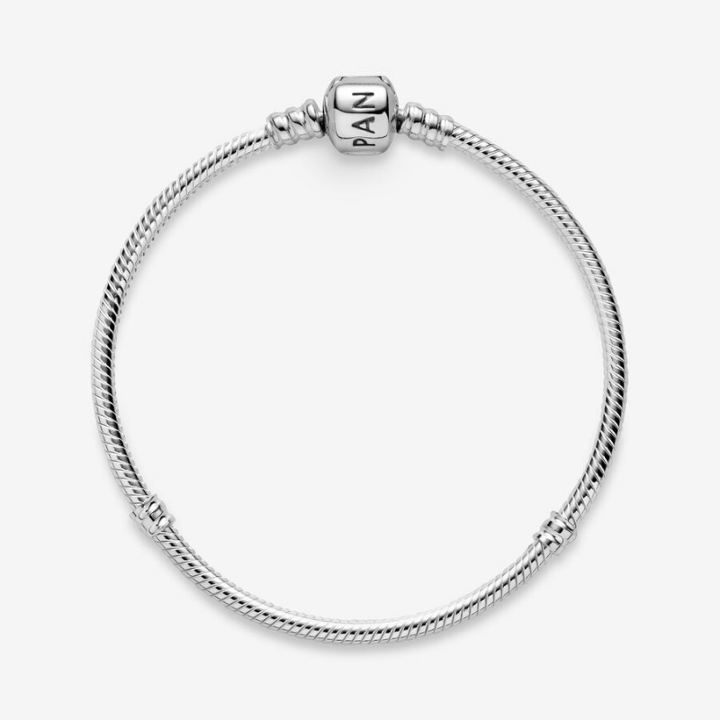 Pandora Moments Snake Charm Bracelets Sterling Silver | 720-SLTXDN