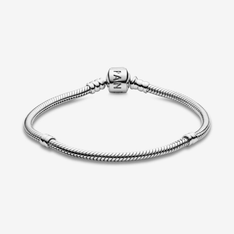 Pandora Moments Snake Charm Bracelets Sterling Silver | 720-SLTXDN