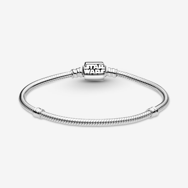 Pandora Moments Star Wars Snake Clasp Charm Holders Sterling Silver | 520-LVQCJB