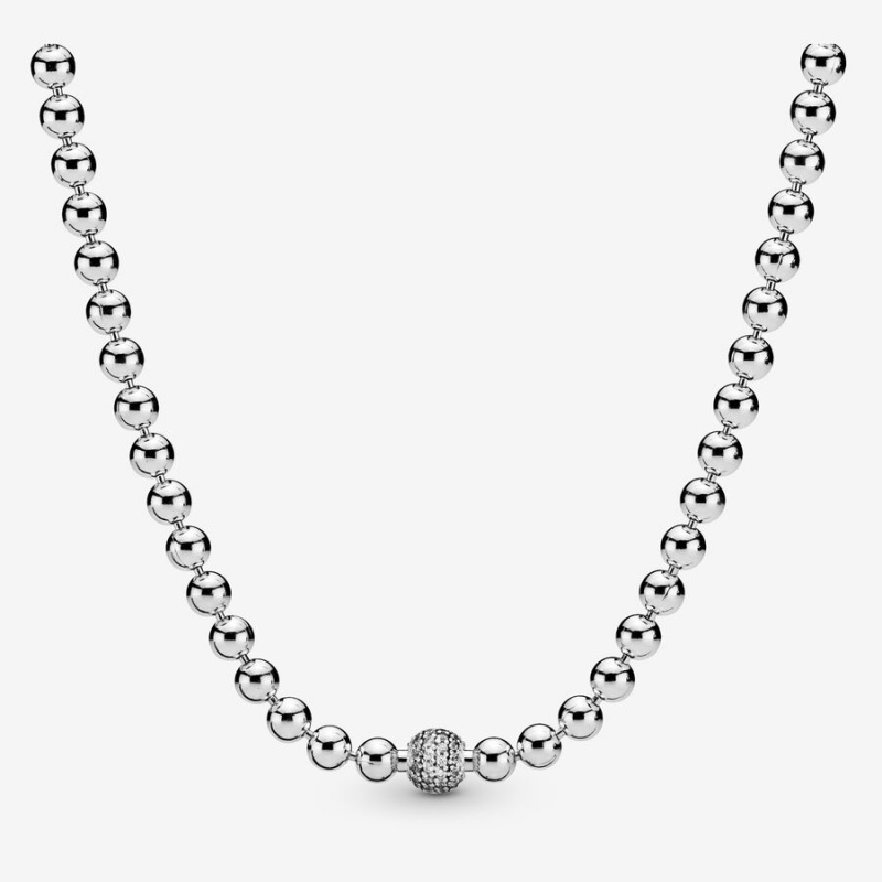 Pandora Necklace & Earring Sets Sterling Silver | 498-BOLRAM