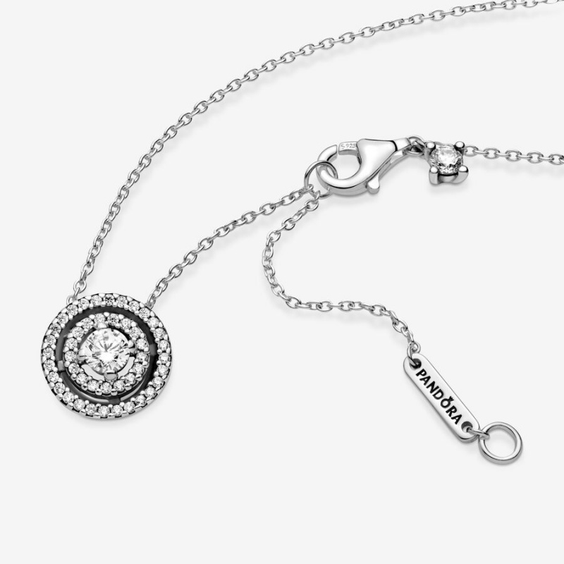 Pandora Necklace & Earring Sets Sterling Silver | 651-TDAMBF