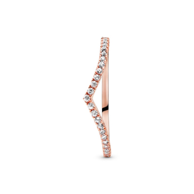 Pandora Pandora ME Pavé Pinky Rings Rose Gold Plated | 097-RBAVEO