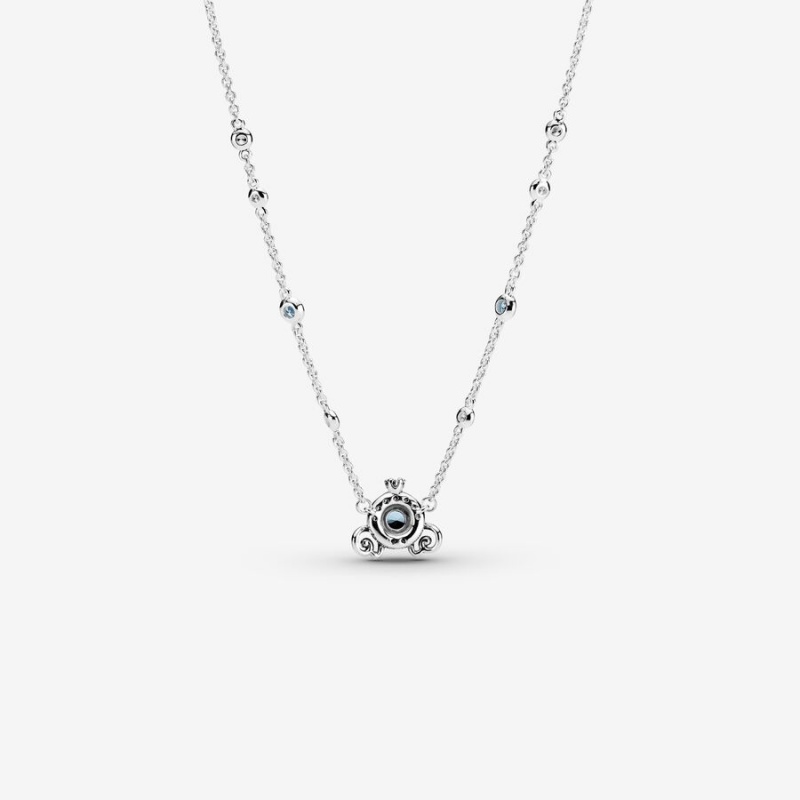 Pandora Pumpkin Coach Collier Pendant Necklaces Sterling Silver | 803-HWQXBI