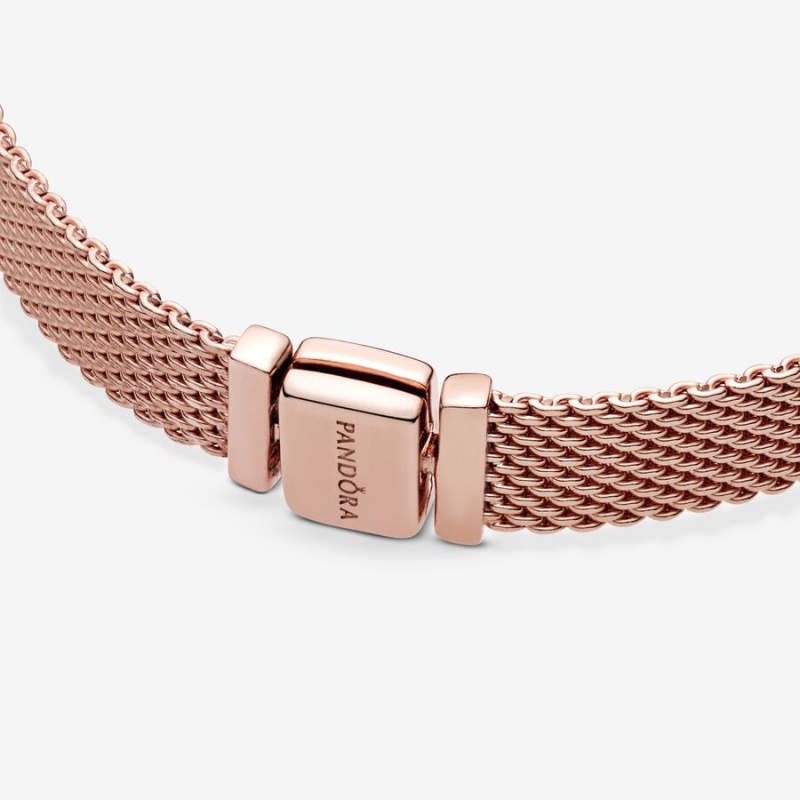 Pandora Reflexions™ Mesh Charm Holders Rose Gold Plated | 279-MOUATG