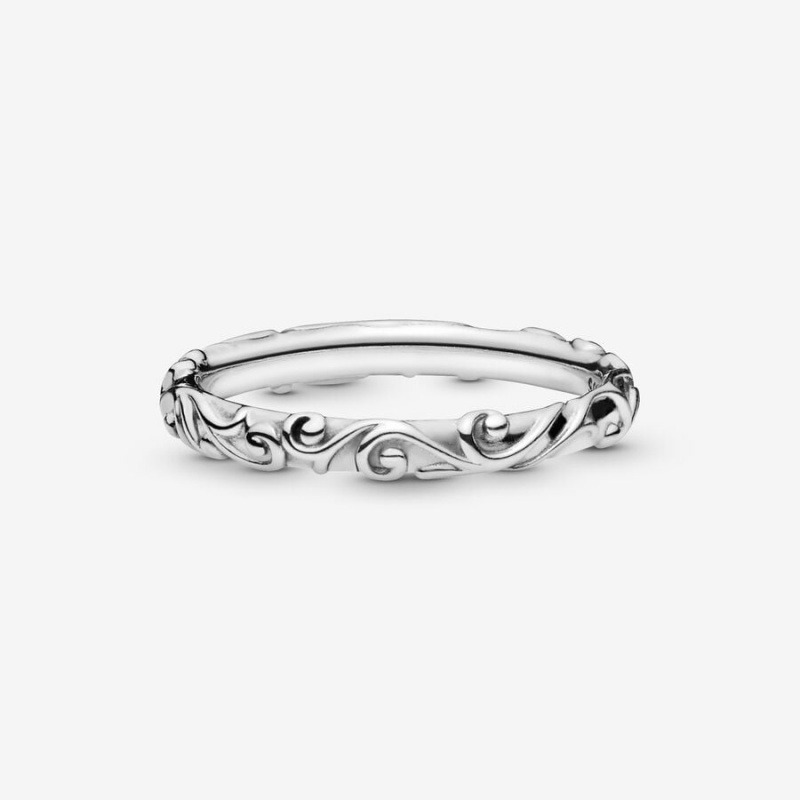 Pandora Regal Band Rings Sterling Silver | 925-WPDTIE