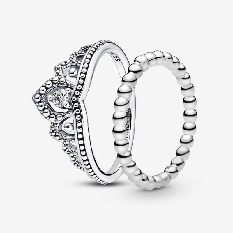 Pandora Ring Sets Sterling Silver | 097-HFKYGP