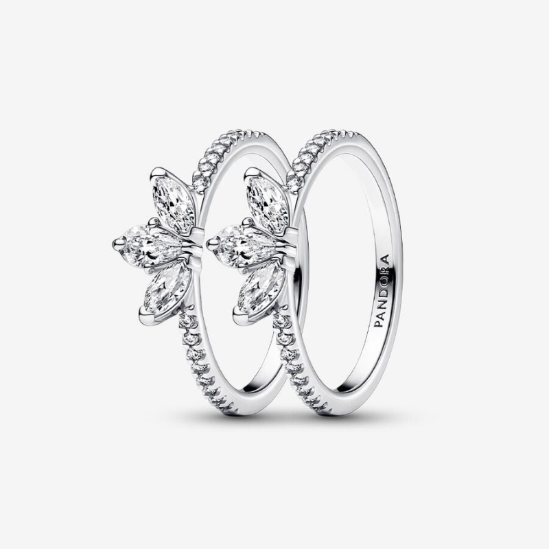 Pandora Ring Sets Sterling Silver | 653-RQXHNC