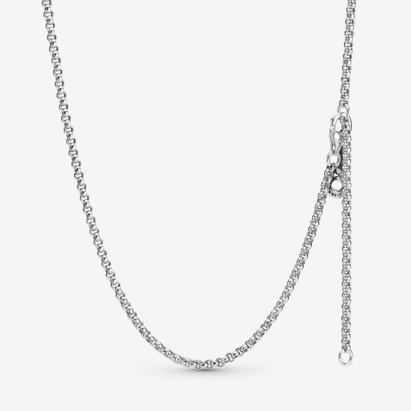 Pandora Rolo Chain Necklaces Sterling Silver | 942-XULMZR