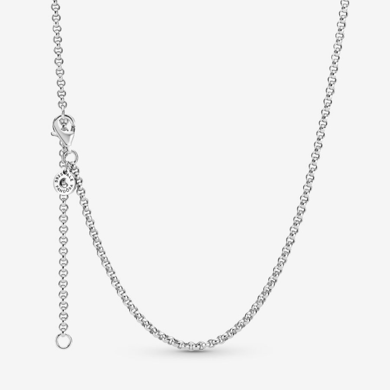 Pandora Rolo Chain Necklaces Sterling Silver | 942-XULMZR