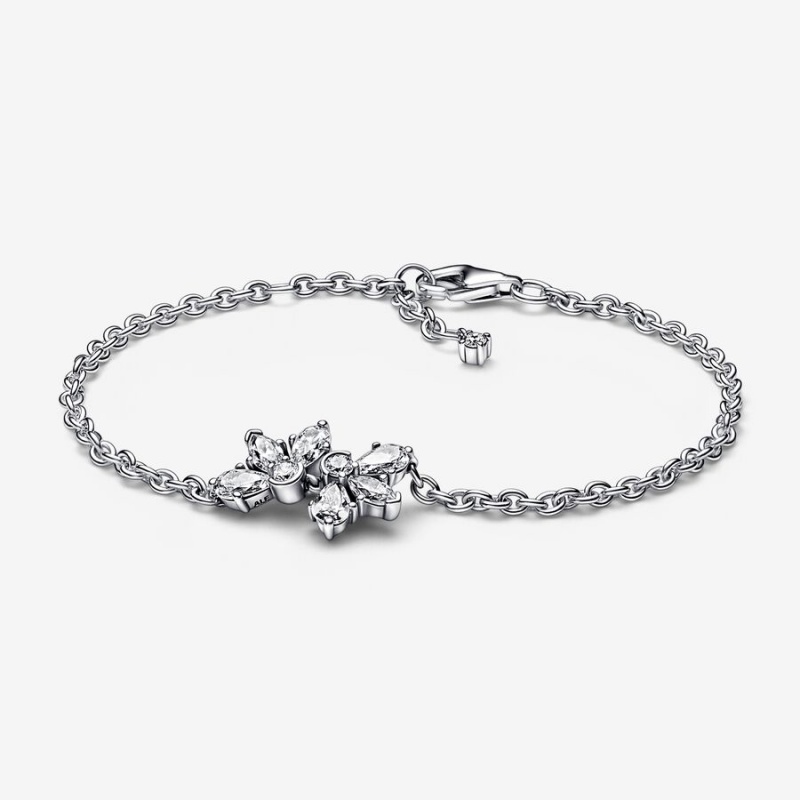 Pandora Sparkling Herbarium Cluster Non-charm Bracelets Sterling Silver | 023-ALRWIE