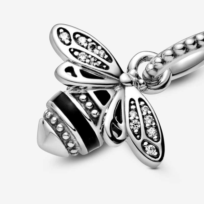 Pandora Sparkling Queen Bee Pendants Sterling Silver | 058-NVEAFC