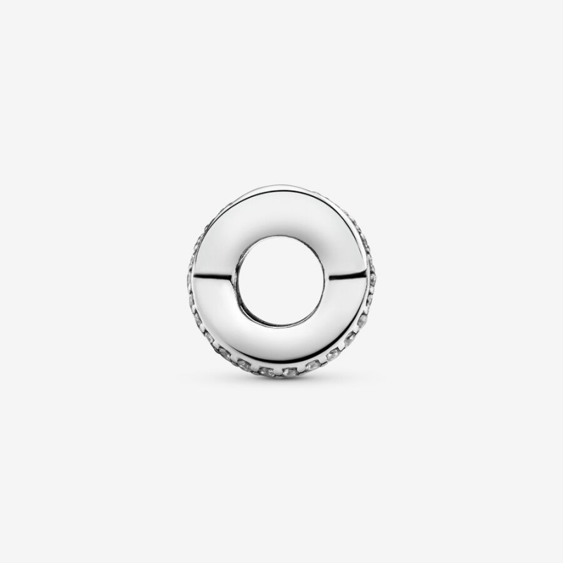 Pandora Sparkling and Polished Lines Spacer Spacer Charms Sterling Silver | 142-DQIHOZ